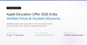 Apple Education Offer 2026 India: Verified Prices, Free AirPods & Student Discounts Code_Generated_Image (1)
