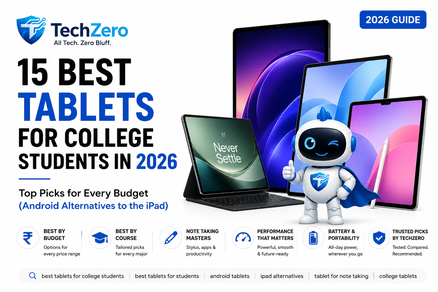 The rising cost of iPads has made premium Android tablets a compelling choice for students in 2026. From budget-friendly note-taking devices to flagship productivity tablets, here are the best iPad alternatives for every degree, budget, and study workflow.