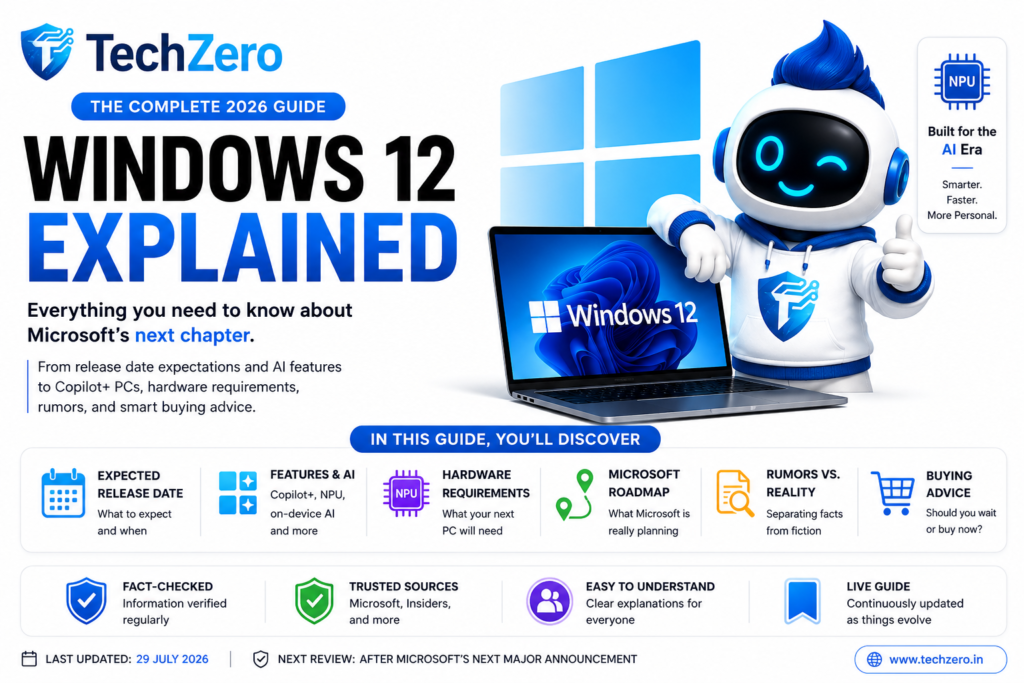 Windows 12 has not been officially announced. Learn about the latest rumours, expected features, Windows 11 updates, Copilot+ PCs, and whether you should wait.
