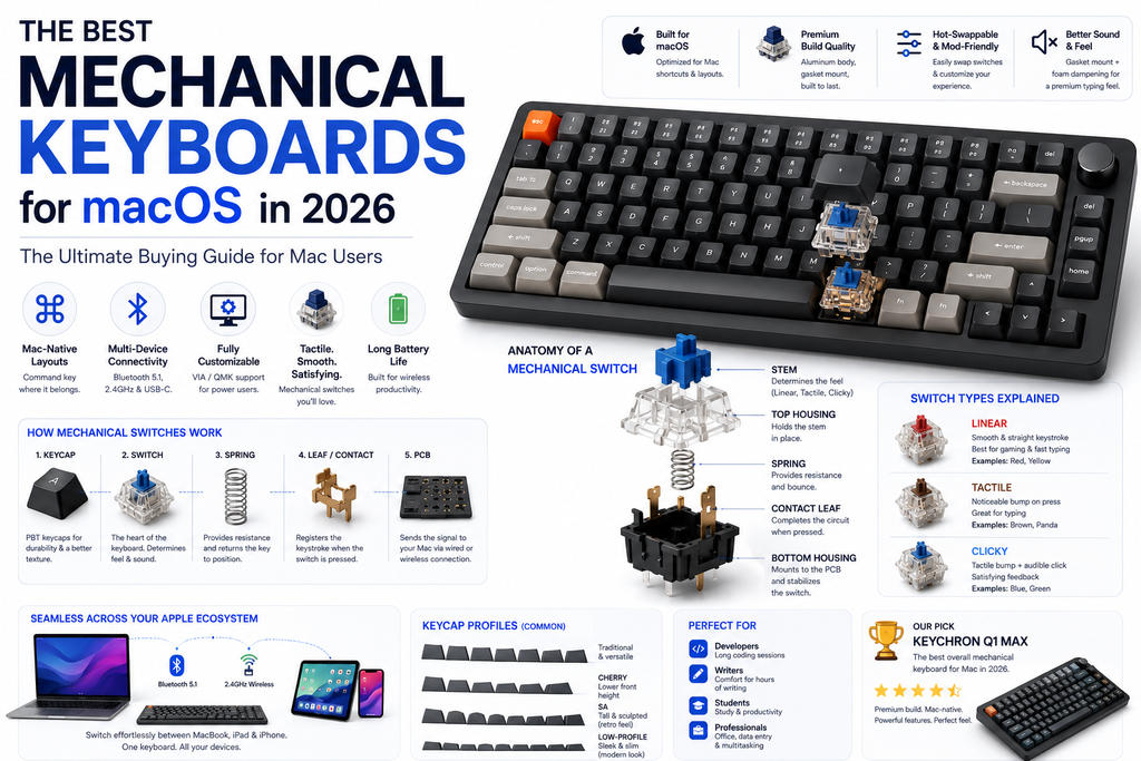Mechanical Keyboards for MacOS, MacBooks, iPads