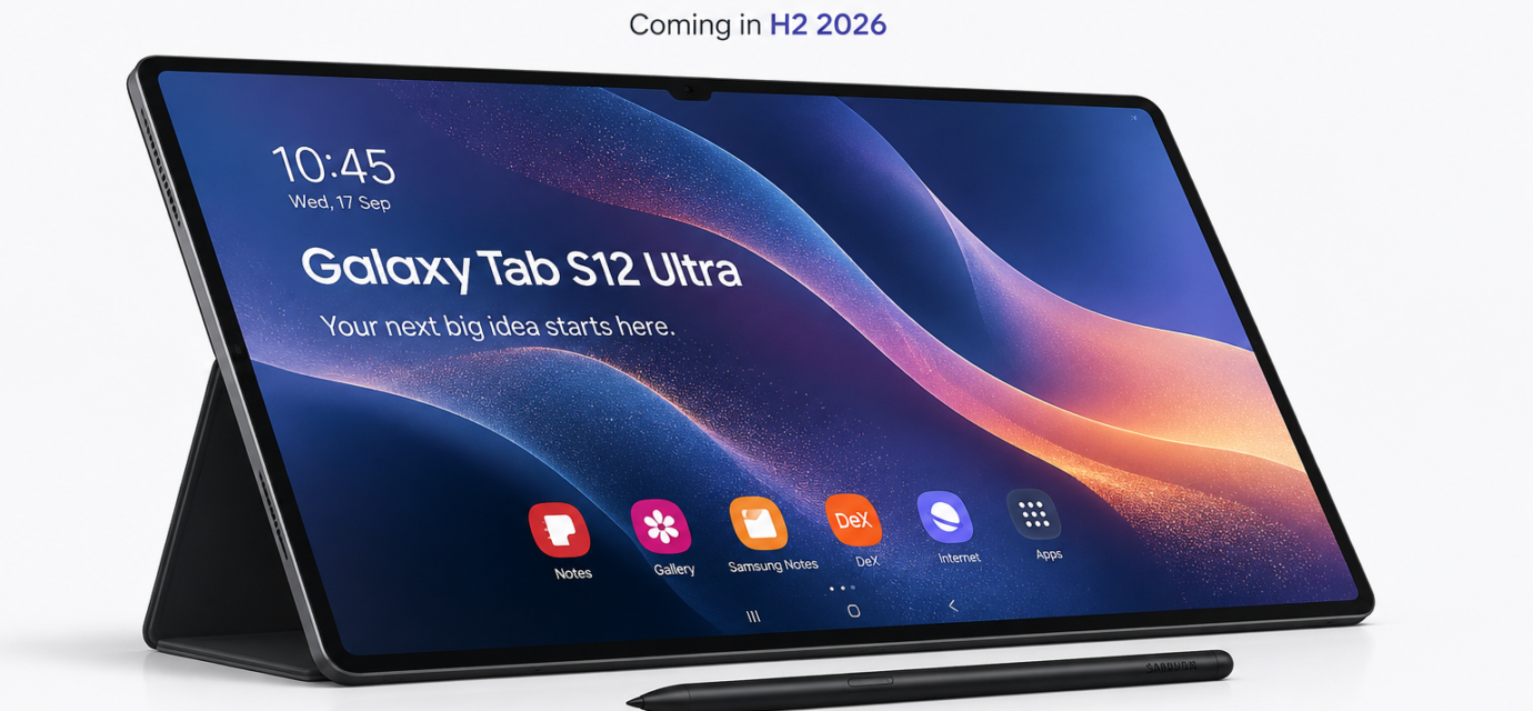 Samsung Galaxy Tab S12 Ultra with 14.6-inch AMOLED display and S Pen
