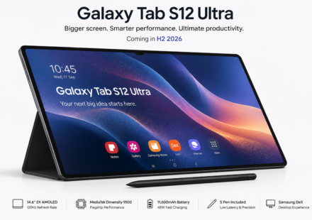 Samsung Galaxy Tab S12 Ultra with 14.6-inch AMOLED display and S Pen