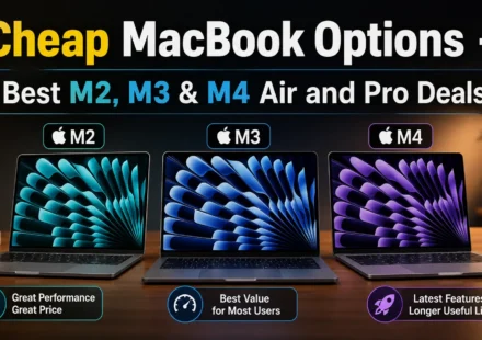 MacBook M2, M3 and M4 Air and Pro comparison for the best cheap MacBook deals in 2026